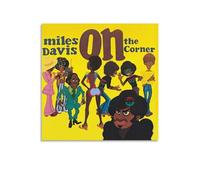 BAOSANNIAN Miles Davis On The Corner Canvas Poster Wall Art Decor Print Picture Paintings for Living Room Bedroom Decoration Unframe-style 12x12inch(30x30cm)
