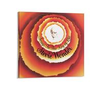 BAOSANNIAN Stevie Wonder Songs in The Key of Life Cover Canvas Poster Wall Art Decor Print Picture Paintings for Living Room Bedroom Decoration Frame-style 12x12inch(30x30cm)