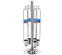 BAOSHISHAN 5-Piece 44ml Stainless Steel Zahn Viscosity Cup Kit (#1-#5) for Measuring Paint, Ink, Oil Viscosity