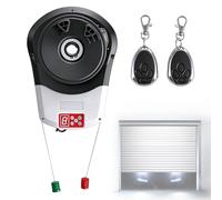 BAOSHISHAN Automatic Roll Up Door Opener,Roll Up Garage Door Opener with 2 Remote,Rollup Door Opener Built-in 800N Motor,for Garage Warehouse Store Barn