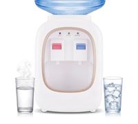 BAOSHISHAN Desktop Water Cooler Cold & Hot Bottled Water Cooler Dispenser Top Loading Cold Water Dispenser for Office Dormitory Apartment Living Room 420W
