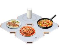 BAOSHISHAN Electric Warming Tray 200W Splicable Food Warming Tray,Hot Plates for Keeping Food Warm,40-99℃ Adjustable, Removable Easy to Store and Clean, Suitable for Warm Food/Win/Warm Stew/Thawing