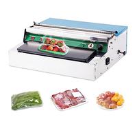 BAOSHISHAN Film Wrapping Machine Film Wrapper 18inch/450mm Manual Cling Film Packaging Machine High Temp Cutting Food Wrap Film for Packing Food Fruit Packaging in Supermarket 350W UK Plug