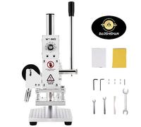 BAOSHISHAN Hot Foil Stamping Machine Leather Embossing Machine Bronzing Machine Manual Leather PVC Paper Logo Stamper Temperature Adjustable