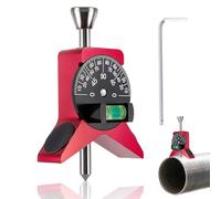 BAOSHISHAN Pipe Center Finder Marker Center Finder Tool with Magnets in The Legs Pipefitter Tools for Measure Pipe Diameter from 1-1/2" to 6" with Adjustable Dial Bubble Protractor