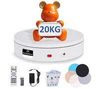 BAOSHISHAN Rotating Display Stand Electric Rotating Turntable Turntable Photography Remote Control Product Display Turntable 20KG 20CM 220V