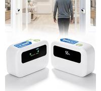 BAOSHISHAN Wireless People Counter-Footfall Counter with Data Storage and Query,Battery Visitor Counter Unlimited Counting for Business Shopping Malls,Libraries,Museums