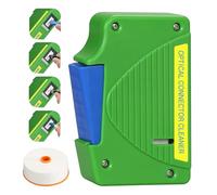 BAOSHLA (Green) FTTH Fiber Optic Cleaning Box 550 Times Optical Cable Cleaner Tool Kit 1.25mm and 2.5mm SC/FC/ST/LC/MU Interface Cleaning Tape with 1 Replacement Core