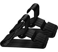 Baoswi 20 Pack Baby and Kids Plastic Hangers - 29cm Children's Clothes, for Infant and Toddler (Black)