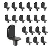 Baoswi 40 Pack Black 6mm Shelf pins, Glass Supports Furniture Cabinet Closet Bookcase Shelf Bracket-Style Pegs