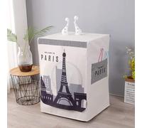 BaoT8YLu Washing machine cover, machine washable, automatic washing dryer cover to protect the front loading washing machine (Eiffel Tower, XL code 60 x 65 x 85 cm)