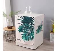 BaoT8YLu Washing Machine Cover, Washing Machine Cover, Automatic Washer Dryer Cover to Protect the Front Loader Washing Machine (Palm Leaf, L Size 60 x 60 x 85 cm)