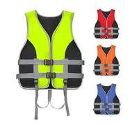 BaoTom Life Jacket with Whistle for Adult: Summer Water Sports Adjustable Buoyancy Vest Unisex Life Jackets 20-120kg Swimming Aid for Sup Kayak Fishing Surfing Paddle Board(Green,M)