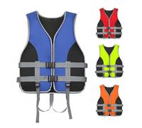 BaoTom Life Jacket with Whistle for Adult: Summer Water Sports Adjustable Buoyancy Vest Unisex Life Jackets 20-120kg Swimming Aid for Sup Kayak Fishing Surfing Paddle Board(Blau,L)