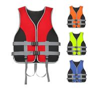 BaoTom Life Jacket with Whistle for Adult: Summer Water Sports Adjustable Buoyancy Vest Unisex Life Jackets 20-120kg Swimming Aid for Sup Kayak Fishing Surfing Paddle Board(Rot,XXL)