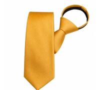 baotongle Solid Color Tie Pre-tied Tie for Men 3.15" 8cm Wedding Business Formal Offices (Gold)