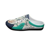 Baotou Men's Casual Shoes Half Toe Shoes Fashion Hundred Casual Splicing Colourful Open Toe Flat Sports Casual Shoes Dance Shoes, Green, 7 UK