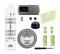 BaotyJie 12 Pieces Record Player Gauge Turntable Alignment Kit Calibration Accessories With Tracking And Leveling Tools In Aluminum And Acrylic Suitable for Home Setup Studio Tuning