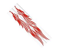 BaotyJie 2 Car Stickers for The Bodywork Side, Easy to Apply to Motorhomes, Car Doors, Buses, Vehicles, Red