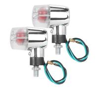 BaotyJie 2Pcs LED Turn Light Turn Indicators Lamp Replaces 12V DIY Modified Tail Lights LED Mini Blinkers for, White