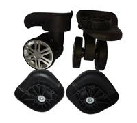 BaotyJie 2Pcs Luggage Suitcase Wheels Low Noise Repair Degree Rotation Double Row Left Right Luggage Wheels Replacement, S