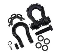 BaotyJie 2X D Shackle Parts, Versatile, Easy to Use, for Applications, Towing Accessories, Towing Shackles, Black
