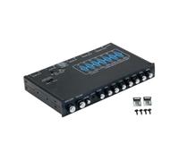 BaotyJie 7 Band Car Audio Equalizer Graphic Equalizer Metal Professional Black DV 12V Easy Install Sturdy Car Equalizer DSP Chip