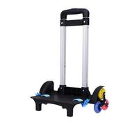 BaotyJie Backpack Trolley Folding Hand Truck Versatile Portable 6 Wheels Luggage Cart School Bag Trolley for Girls Picnic Travel Kids