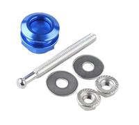 BaotyJie Bonnet Push Button Body Quick Release Universal Aluminum Stainless Steel Bonnet Locking Assembly Easy for Fah, Blue