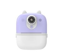 BaotyJie Children Instant Camera Digital Photo Device Selfie Printing Compact Build Suitable for Travel Outings, Purple