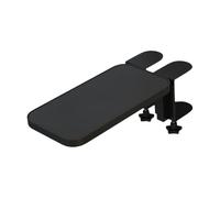 BaotyJie Desktop Elbow Mount Desk Extender Tray Sturdy Space Saving Rounded Corner Table Extension Board Fore Arm Support for Home Use, Black