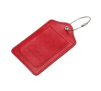 BaotyJie Luggage Tag for Women Men Travel Bag Label for Airplane Travel Outdoor Traveling, Red