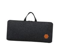 BaotyJie PC Keyboard Storage Case Felt Keyboard Storage Bag Mobile Office Gaming Versatile with Zipper Protective Carrying Case Sleeve, Black
