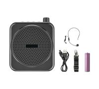 BaotyJie Personal Voice Amplifier Portable Mini Voice Amplifier Speaker Coaches Presentation Megaphone for Video Assignments Teachers, Black