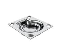 BaotyJie Recessed Tie Down Ring Flush Ring Pull Easy to Install Heavy Duty Floor Rope Tie-down Tiedown Anchor for Yacht Cabinet Locker