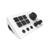 BaotyJie Stream Controller Gaming Shortcut Keyboard Compatible PC & Keypad Trigger Actions for Podcasting, white