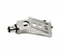 BaotyJie Turntable Tonearm Headshell Holder Mount Bracket Precision Aluminum Alloy With Color Coded 5N Silver Leads And Alignment Range Standard 4 Pin, Silver