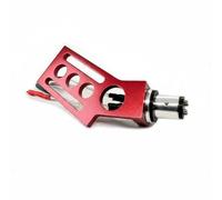 BaotyJie Turntable Tonearm Headshell Holder Mount Bracket Precision Aluminum Alloy With Color Coded 5N Silver Leads And Alignment Range Standard 4 Pin, Red