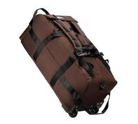 BaotyJie Wheeled Duffel Bag Rolling Garment Bag Large Portable Overnight Suitcase Backpack for Beach Business Trip Camping Storage Bag, Brown