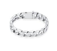 BAOWIQI Cremation Urn Bracelet for Human Ashes for Men Silver Cuban Link Bangle Cremation Jewelry for Ashes Urn Keepsake Memorial Ash Holder Bracelet of Love Ones