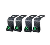 BAOYBS 4 Pcs Car Seat Hooks for Smart Fortwo A453 C453 A451, Multi-Purpose Vehicle Seat Back Organizer Storage Hanger Holder for Purse Bags Shopping,Black luminous
