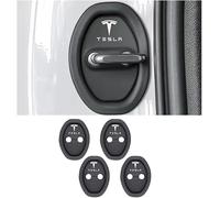 BAOYBS 4Pcs Door Lock Cover for Tesla Model Y 2020-2023 Gemini, Silicone Latches Guard Covers with Silent Shock Absorption for Noise Reduction & Protection