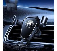 BAOYBS Car Phone Holder for Alfa Romeo Junior 2024, Air Vent Car Phone Mount 360° Rotation Adjustable One-Hand Operation Hands-free Men and Women Gifts,Black