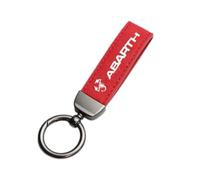 BAOYBS Personalised Auto Keychain for Fi-at Punto Panda 500 Abarth Tipo, Anti-lost Multifunctional Durable Car Key Ring Holiday Birthday Gifts for Men and Women,Red