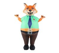 Bapbog Halloween Fox Inflatable Costume for Adult Funny Animal Costumes Blow Up for Women Men Cosplay Suit Holiday Party