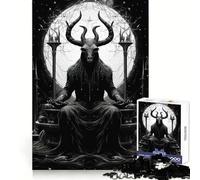 Baphomet 1000 Piece Jigsaw Puzzles for Adults Teenagers Reasoning Practice Restful Escape Premium Edges Meaningful Gift (38x52cm)