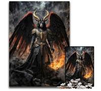 Baphomet 1000Piece Jigsaw Puzzle Wooden Jigsaw Puzzles for Adults Challenging Brain Teaser for Teenagers Family Game Night Fun 1000 PCS(75x50cm)