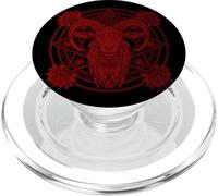 Baphomet Goat Pentagram Satanist Halloween Metal Head PopSockets PopGrip for MagSafe