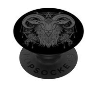 Baphomet Goat Pentagram Satanist Halloween Metal Head PopSockets Swappable PopGrip