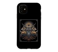 Baphomet Goat Pyramid 666 Pagan Satanist Atheist Halloween Case for iPhone 11